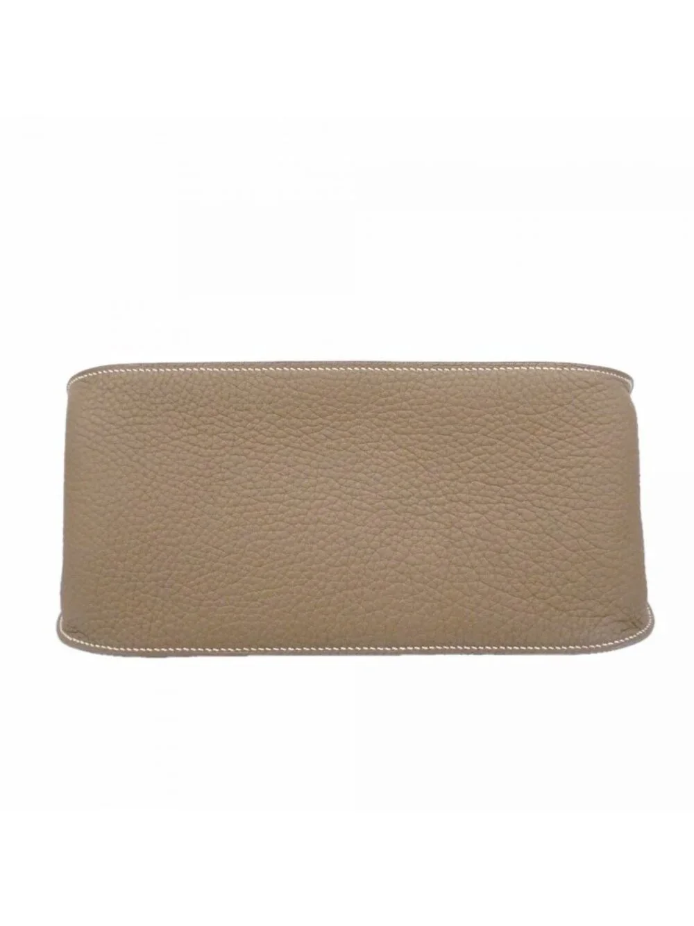 Hermes Shoulder Bag Gipsiere 28 Taurillon Clemence Etoupe Silver